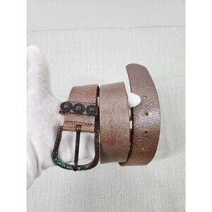 Fabio Corti Medium Distressed Leather Belt Men Multi Color Boho Hippie